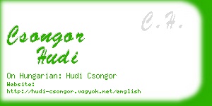 csongor hudi business card